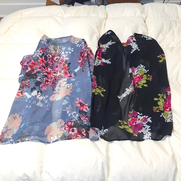 Lot Of 2 Floral Women's Kimonos - Picture 2 of 2
